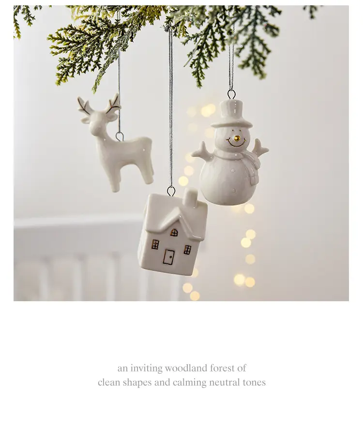 Nuchi Mini Snowman Christmas Pendant 5.9cm — feature 7