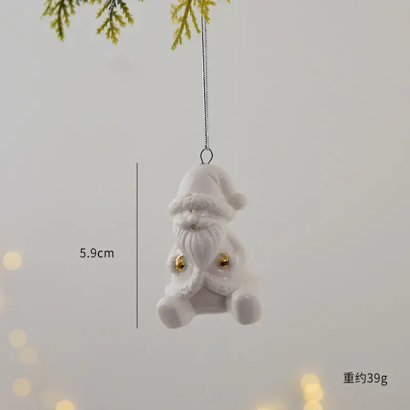 Nuchi Mini Snowman Christmas Pendant 5.9cm - Image 4