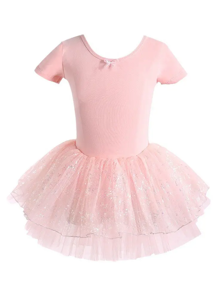 Pink Chiffon Ballet Skirt for Girls Spring Summer Dance Wear - Image 12