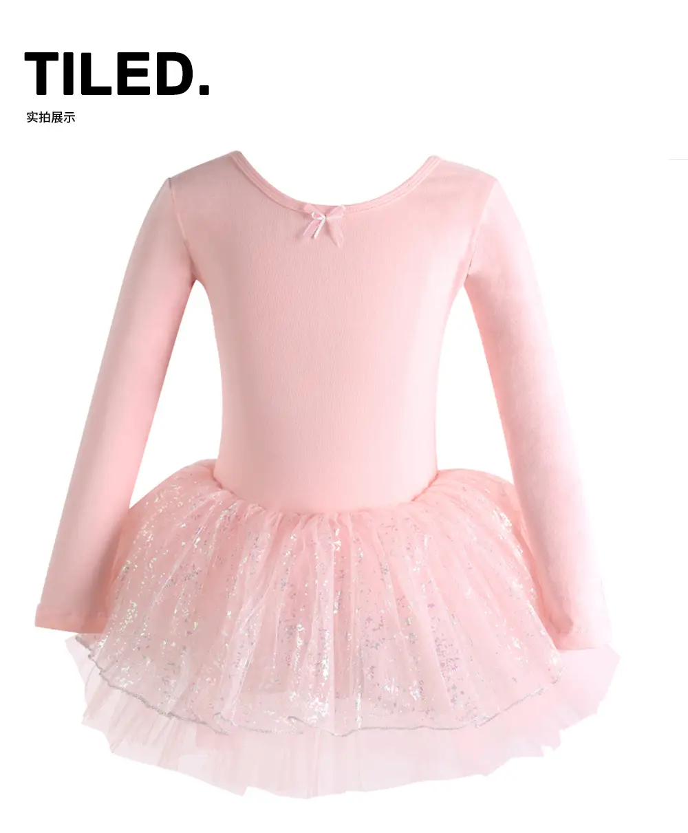 Pink Chiffon Ballet Skirt for Girls Spring Summer Dance Wear — feature 8