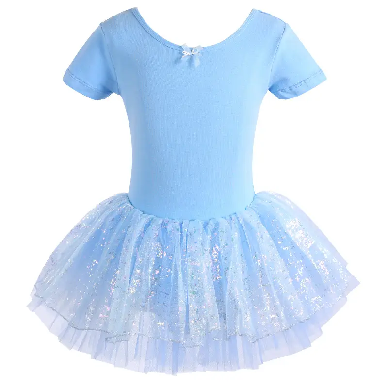 Pink Chiffon Ballet Skirt for Girls Spring Summer Dance Wear - Image 3