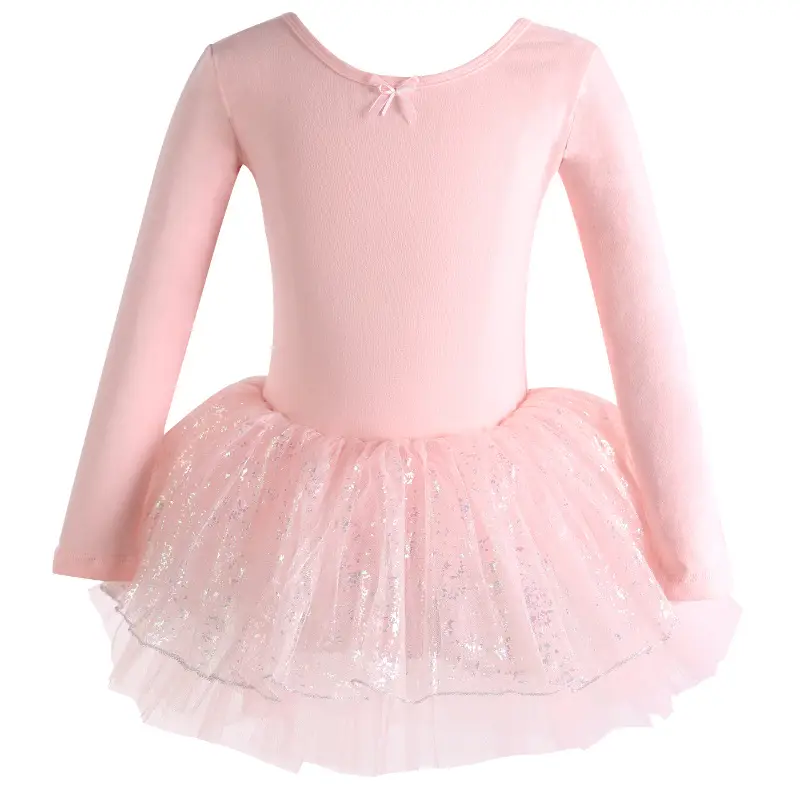Pink Chiffon Ballet Skirt for Girls Spring Summer Dance Wear - Image 5