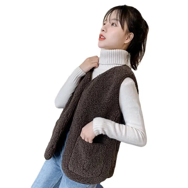 Lamb Wool Vest Jacket for Women 2025 Cross-Border New - Image 8