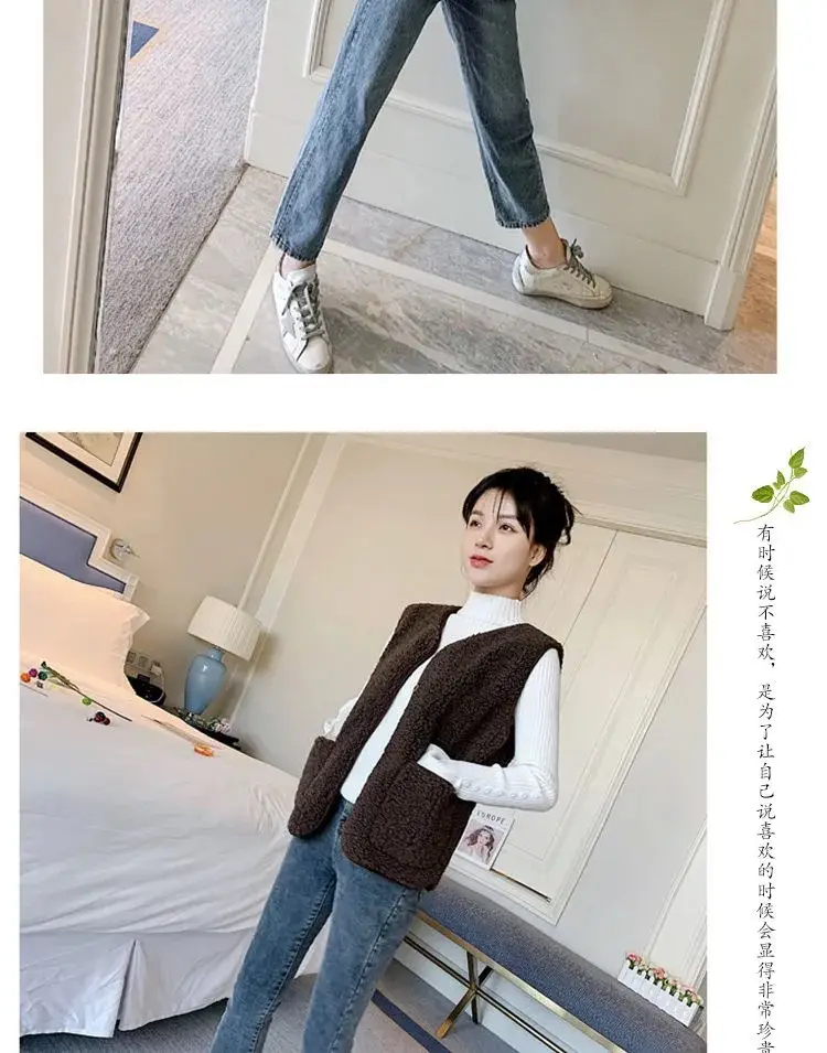 Lamb Wool Vest Jacket for Women 2025 Cross-Border New — feature 15