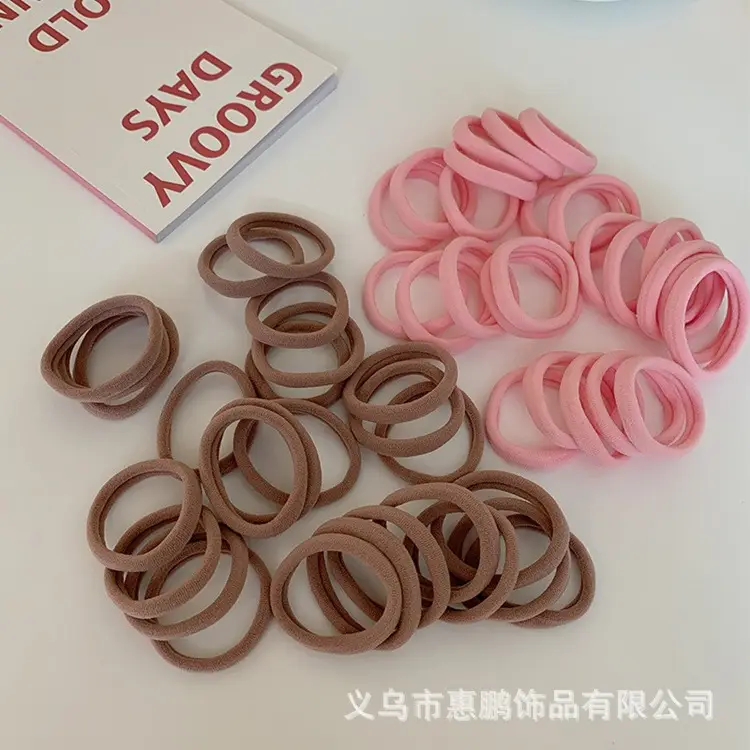 Black Basic Accessories Hair Ties 50 Packs