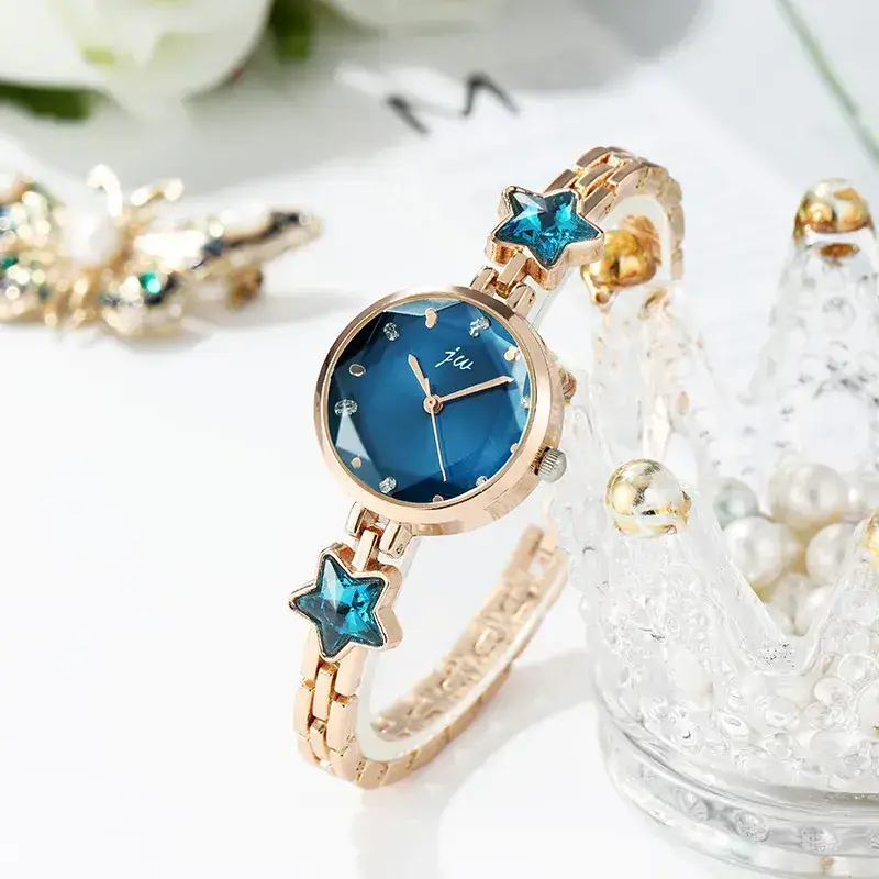 Women's Starfish Design Watch with Green Gemstones - Image 2