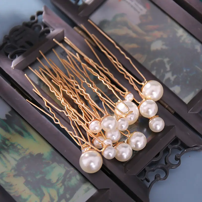 Pearl Hairpins Ancient Updo Ornament — feature 4