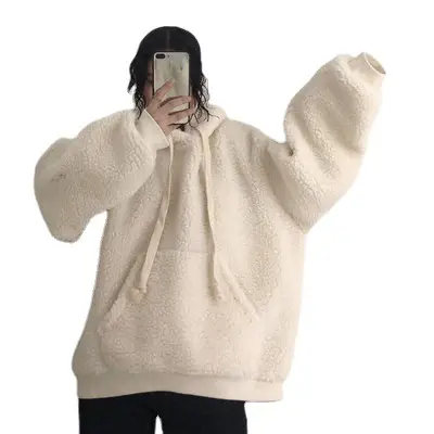 300g Velvet Fleece Tether Hooded Jacket for Women