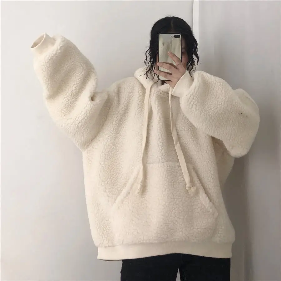300g Velvet Fleece Tether Hooded Jacket for Women — feature 3
