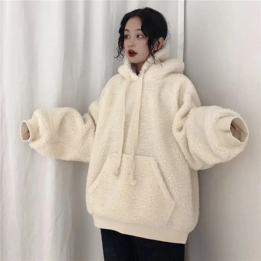 300g Velvet Fleece Tether Hooded Jacket for Women — feature 6