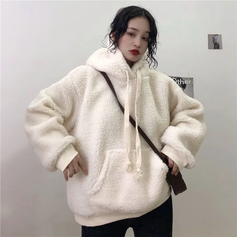 300g Velvet Fleece Tether Hooded Jacket for Women — feature 7