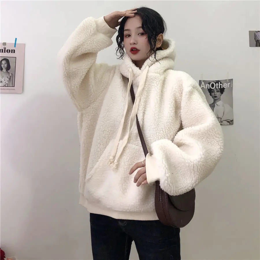 300g Velvet Fleece Tether Hooded Jacket for Women — feature 8