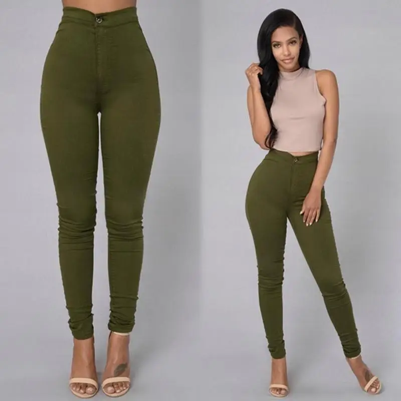 Black High Waist Tight Pencil Pants Large Size - Image 5