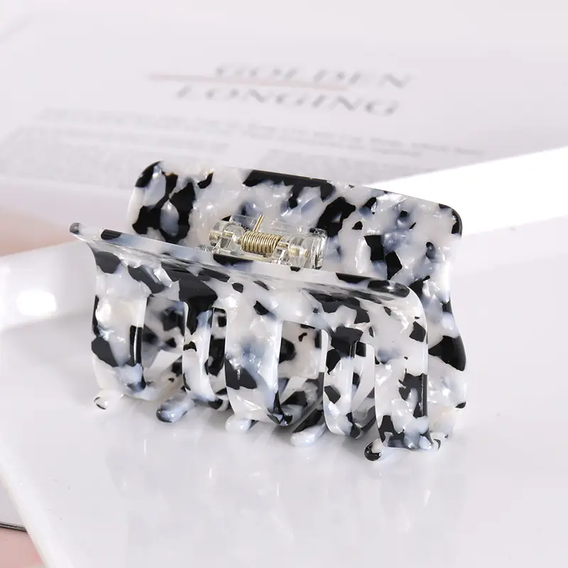 Leopard Print Hair Clip with Grip & Weight - Image 2