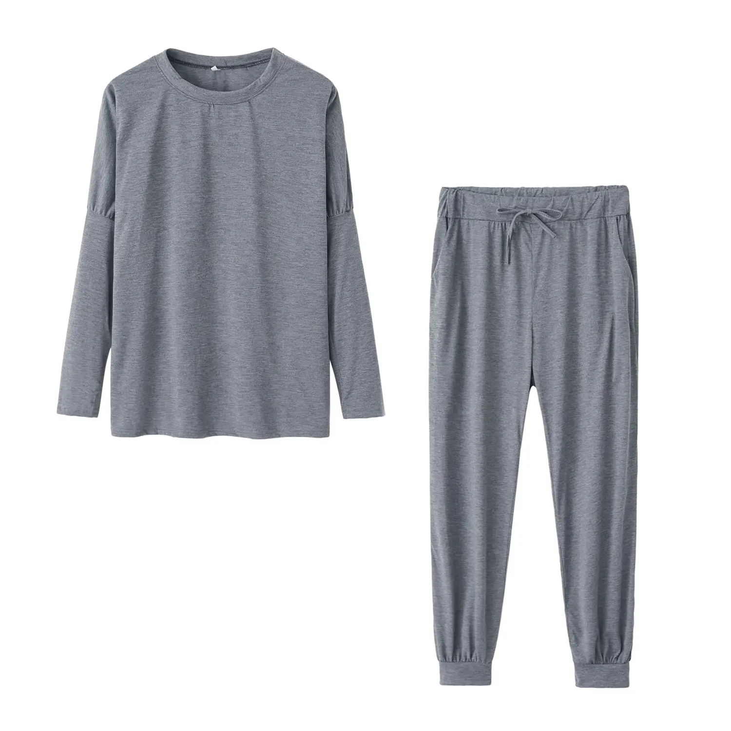 Women Grey 2-Piece Loose Casual Suit 2024 — feature 23