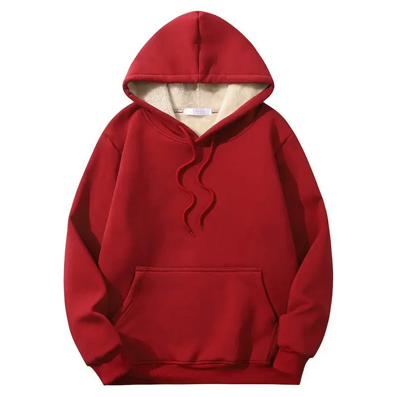 Fleece Hooded Sweatshirt for Women Grey 2025 Winter - Image 5