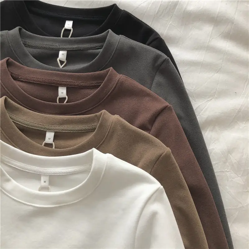 Women Velvet Warm T-Shirt Winter Slim Fit - Image 7