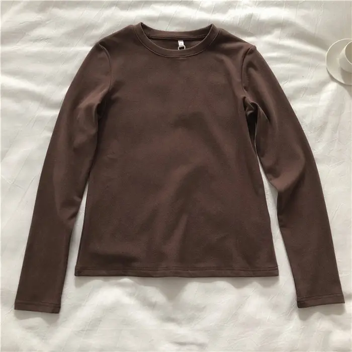 Women Velvet Warm T-Shirt Winter Slim Fit — feature 13