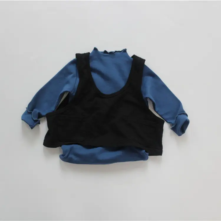 Korean Style Long Sleeve Kids Turtlenege Tops Set — feature 10