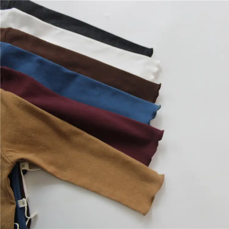 Korean Style Long Sleeve Kids Turtlenege Tops Set — feature 14