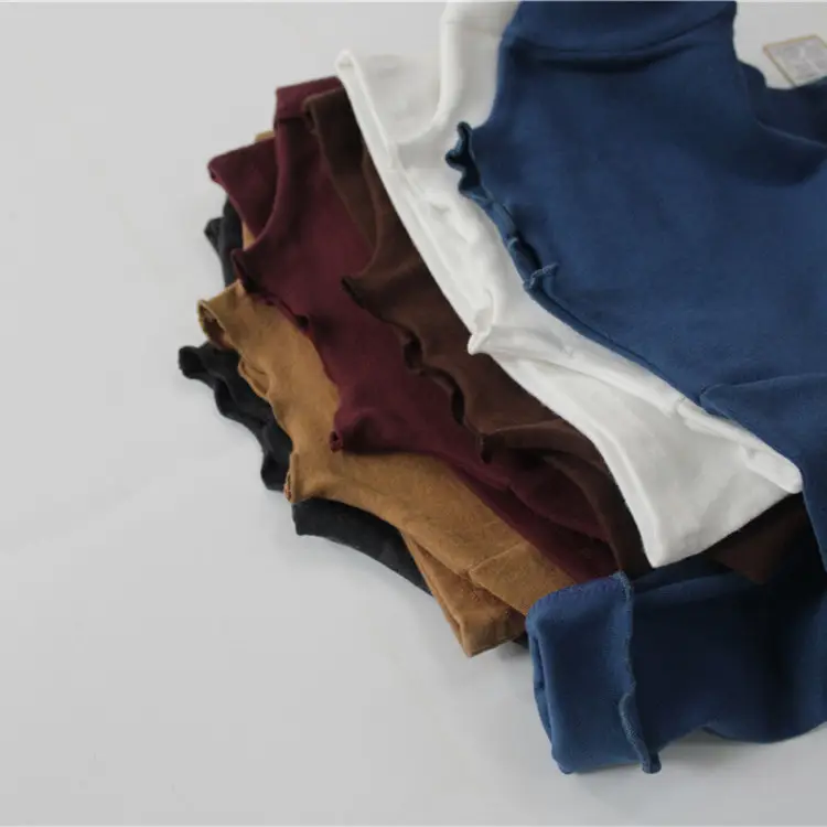 Korean Style Long Sleeve Kids Turtlenege Tops Set — feature 8