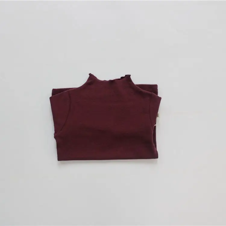Korean Style Long Sleeve Kids Turtlenege Tops Set - Image 2