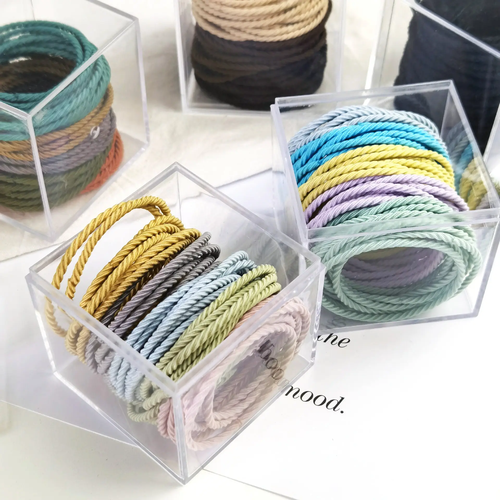 50 Pcs Korean Hair Accessories High Elastic Rubber Bands - Image 8
