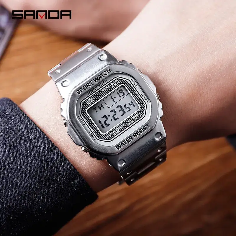 Sanda Women's Digital Watch with 4 Colors - Image 4