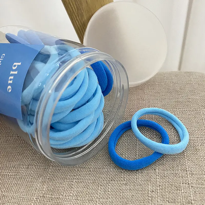 Women's Stretch Towel Hair Ring with Rubber Band - Image 10