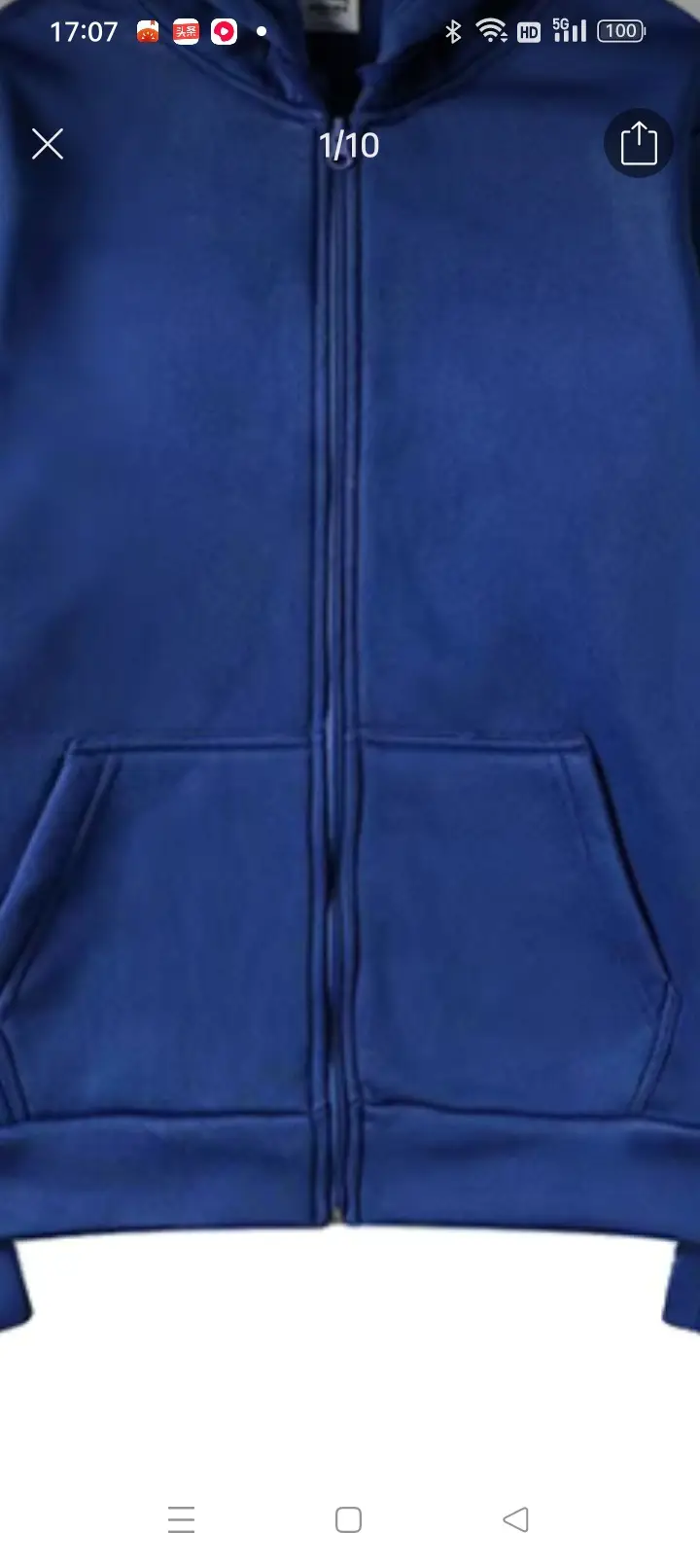 Gray Hooded Fleece Zipper Jacket for Women - Image 5