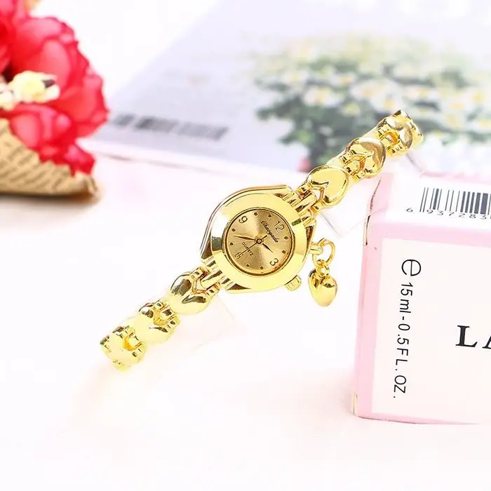 Gold Diamond Bracelet Watch for Women