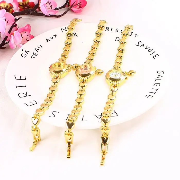 Gold Diamond Bracelet Watch for Women