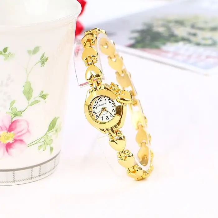 Gold Diamond Bracelet Watch for Women