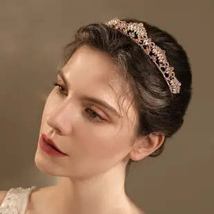 Zircon Crown Headband for Bridal Party Wedding Cake Decoration — feature 12