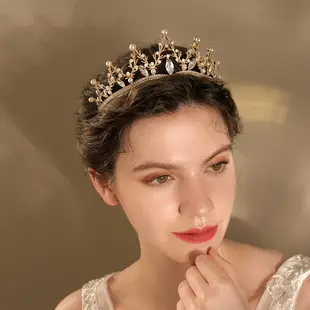 Zircon Crown Headband for Bridal Party Wedding Cake Decoration — feature 15
