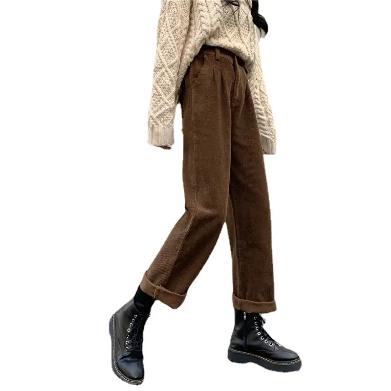 2024 Winter Women's Faux Fur Coat & Wide Leg Pants Set - Image 5