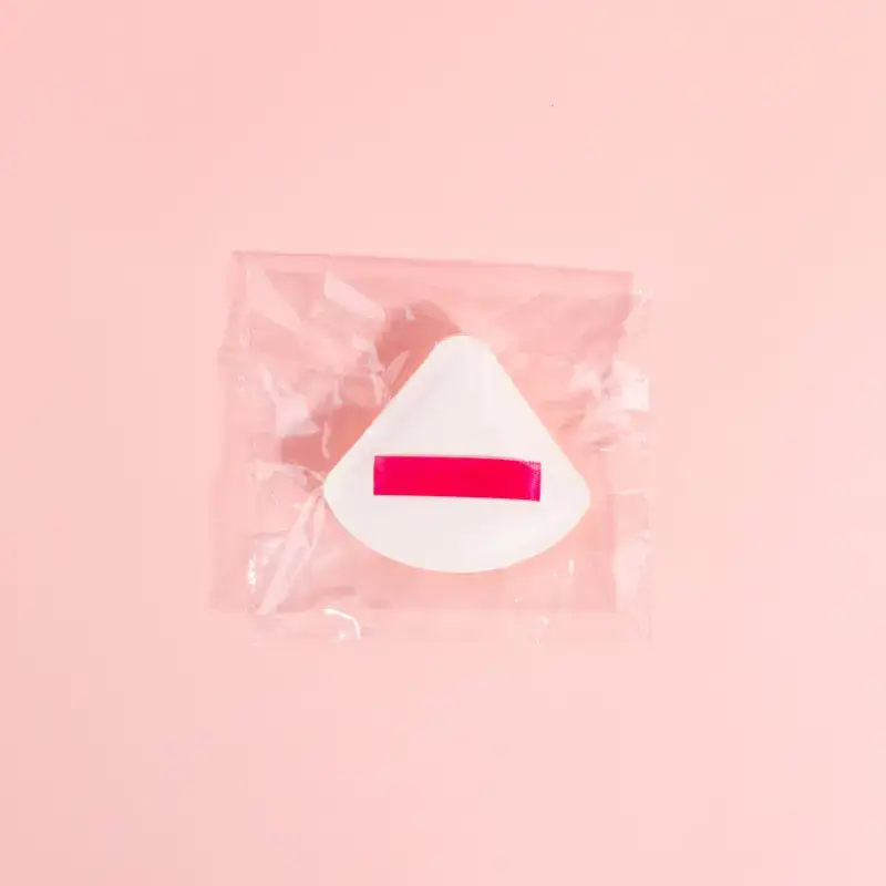 Triangle Cotton Candy Makeup Sponge Storage Box