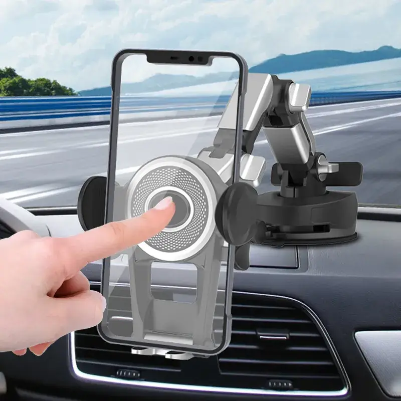 Multi-Function Car Phone Mount with Suction Cup & Shock Absorbing Arm - Image 10