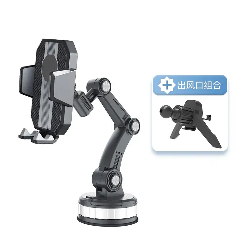 Multi-Function Car Phone Mount with Suction Cup & Shock Absorbing Arm - Image 7