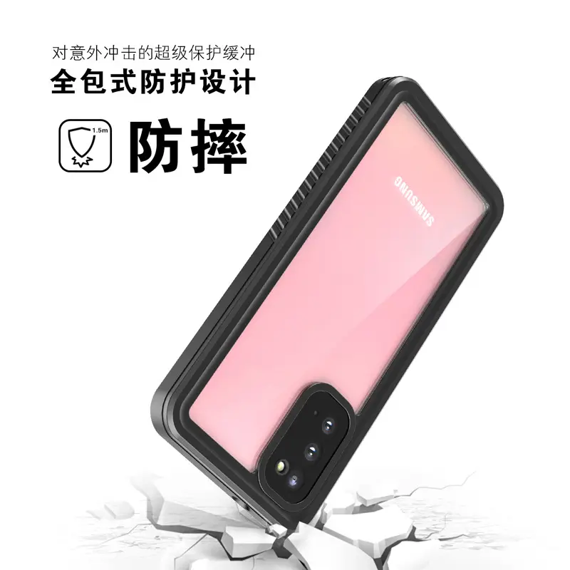 Waterproof Shockproof S20 Phone Case Pink - Image 3