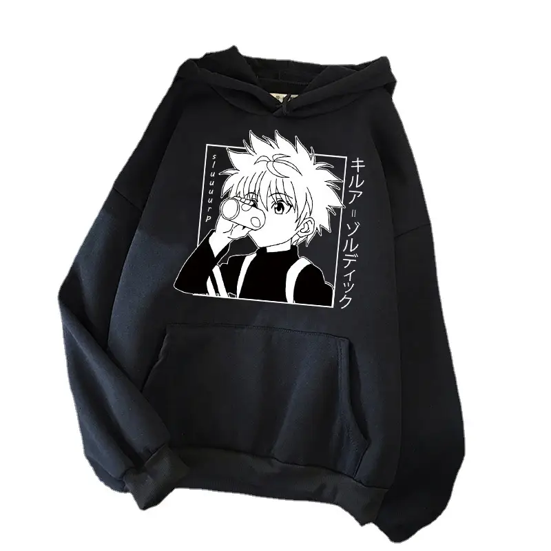 Women Cartoon Printed Hoodie Beige Thick Warm Winter - Image 39
