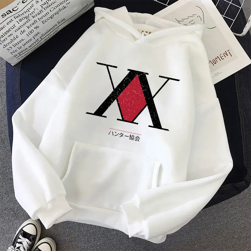 Women Cartoon Printed Hoodie Beige Thick Warm Winter - Image 12