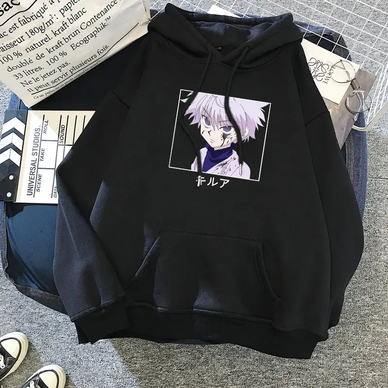 Women Cartoon Printed Hoodie Beige Thick Warm Winter - Image 16