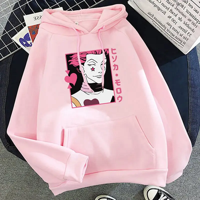Women Cartoon Printed Hoodie Beige Thick Warm Winter - Image 17