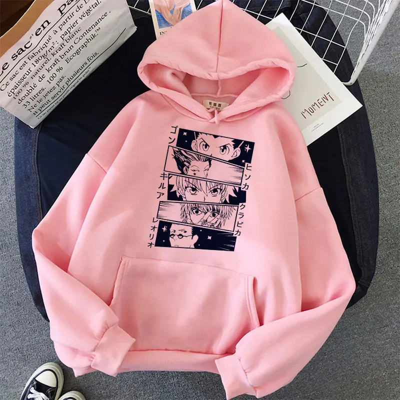 Women Cartoon Printed Hoodie Beige Thick Warm Winter - Image 22