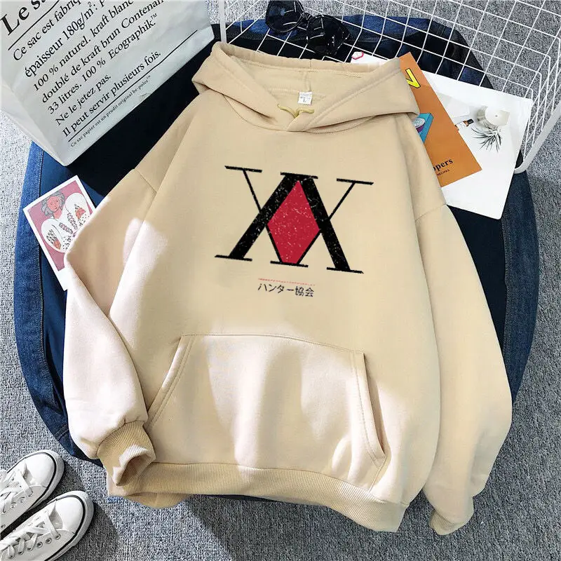 Women Cartoon Printed Hoodie Beige Thick Warm Winter - Image 23