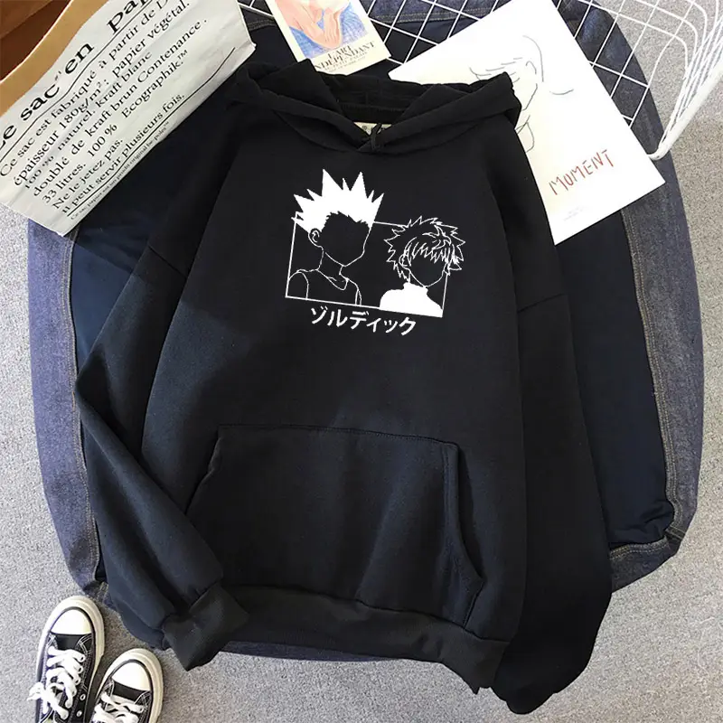 Women Cartoon Printed Hoodie Beige Thick Warm Winter - Image 26