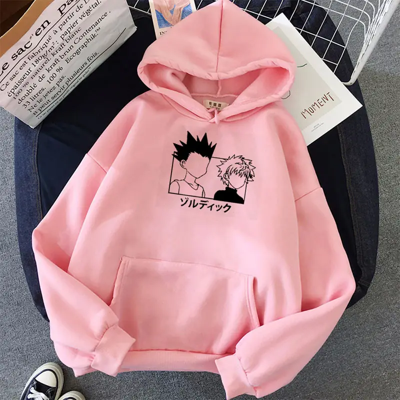 Women Cartoon Printed Hoodie Beige Thick Warm Winter - Image 27