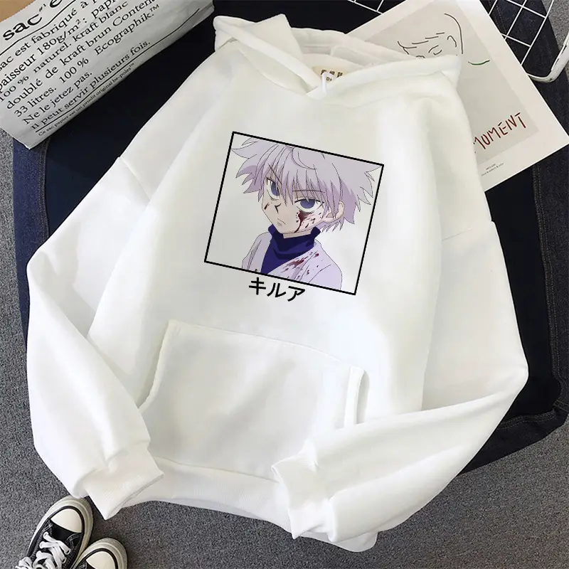 Women Cartoon Printed Hoodie Beige Thick Warm Winter - Image 28