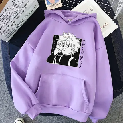 Women Cartoon Printed Hoodie Beige Thick Warm Winter - Image 34